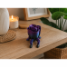  Trandafir decorativ, VeliumCraft, 8.6x6.5x5 cm, picioare articulate, cadou pentru o persoana draga, printat 3D, violet albastru negru