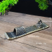 Statuie decorativa, VeliumCraft, 13x3x3.2 cm, Buddha in barca, cu functie de arzator bete parfumate, pentru meditatie si relaxare, regenerare spirituala, metal, arzator
