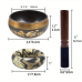Set Bol tibetan cantator prelucrat manual, VeliumCraft, originar Himalaya, percutor 2 capete, din lemn si piele, perna cusuta manual, saculet si pandativ, pentru purificare spirituala si meditatie, negru