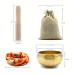 Set Bol tibetan cantator prelucrat manual, VeliumCraft, originar Himalaya, percutor 2 capete, din lemn si piele, perna cusuta manual, pentru purificare spirituala si meditatie, rosu Set Bol tibetan cantator prelucrat manual, VeliumCraft, originar Himalaya, percutor 2 capete, din lemn si piele, perna cusuta manual, pentru purificare spirituala si meditatie, rosu