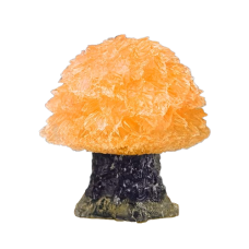 Copac de cristal, VeliumCraft, 4.5x5 cm, sombolizeaza bogatia si norocul, slefuit manual, portocaliu