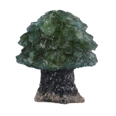 Copac de cristal, VeliumCraft, 4.5x5 cm, sombolizeaza bogatia si norocul, slefuit manual, verde