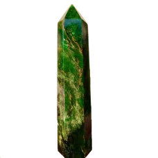 Turn obelisc de Quartz natural jad, VeliumCraft, 9-10 cm, vindecator spiritual, pentru meditatie si echilibru energetic, hexagonal Turn obelisc de Quartz natural jad, VeliumCraft, 9-10 cm, vindecator spiritual, pentru meditatie si echilibru energetic, hexagonal