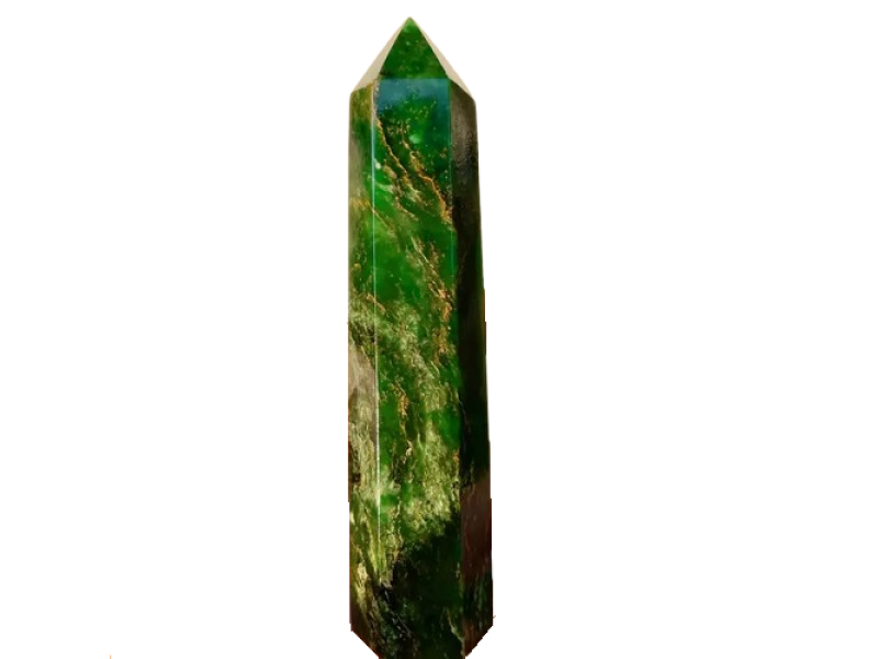 Turn obelisc de Quartz natural jad, VeliumCraft, 9-10 cm, vindecator spiritual, pentru meditatie si echilibru energetic, hexagonal Turn obelisc de Quartz natural jad, VeliumCraft, 9-10 cm, vindecator spiritual, pentru meditatie si echilibru energetic, hexagonal