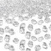 Cuburi de gheata decorative, 100 buc, 14x11mm, aspect tip fragment, pentru bauturi, acril