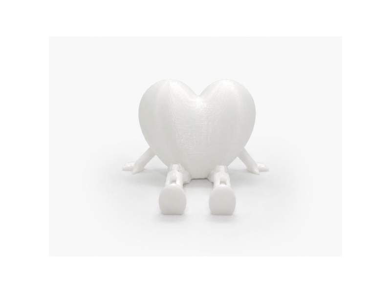 Inima decorativa articulata, 9x6x4 cm, cadou pentru cineva drag, orice ocazie, picioruse miscatoare, plastic, alb Inima decorativa articulata, 9x6x4 cm, cadou pentru cineva drag, orice ocazie, picioruse miscatoare, plastic, alb