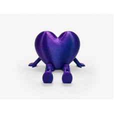 Inima decorativa articulata, 9x6x4 cm, cadou pentru cineva drag, orice ocazie, picioruse miscatoare, plastic, negru violet albastru Inima decorativa articulata, 9x6x4 cm, cadou pentru cineva drag, orice ocazie, picioruse miscatoare, plastic, negru violet albastru