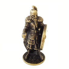 Viking statuie, VeliumCraft, 6.1x3.5 cm, statuie arzator pentru betisoare parfumate, textura bronz, metal