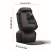 Statuie decorativa, VeliumCraft, 12.5x12.5x8 cm, folosinta suport de ochelari si tableta, negru