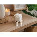 Trandafir decorativ, VeliumCraft, 8.6x6.5x5 cm, picioare articulate, cadou pentru o persoana draga, printat 3D, alb