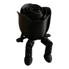Trandafir decorativ, VeliumCraft, 8.6x6.5x5 cm, picioare articulate, negru Trandafir decorativ, VeliumCraft, 8.6x6.5x5 cm, picioare articulate, negru