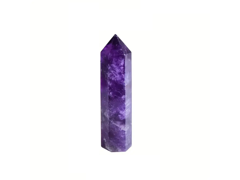 Turn obelisc de cristal Ametist natural VeliumCraft, 7-8 cm, vindecator spiritual, pentru meditatie si echilibru energetic, hexagonal, violet Turn obelisc de cristal Ametist natural VeliumCraft, 7-8 cm, vindecator spiritual, pentru meditatie si echilibru energetic, hexagonal, violet