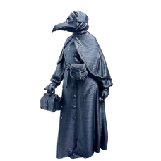Figurina Plague doctor, VeliumCraft, 10.5 cm, plastic, negru Figurina Plague doctor, VeliumCraft, 10.5 cm, plastic, negru