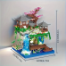  Blocuri magnetice de constructie, VeliumCraft, 3200 buc, model casuta in copac cu piersic, abs
