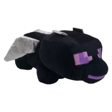 Jucarie Plush Dragon negru, VeliumCraft, 25cm, pufos, model puiut Jucarie Plush Dragon negru, VeliumCraft, 25cm, pufos, model puiut