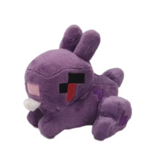 Jucarie Plush iepuras, VeliumCraft 16 cm, pufos, pentru copii, mov Jucarie Plush iepuras, VeliumCraft 16 cm, pufos, pentru copii, mov