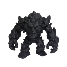 Figurina Rocklython the Wicked, VeliumCraft, H15xL18xl8.4 cm, colectia VeliumHeroes originala, material pla negru