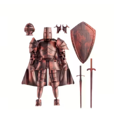 Cavaler medieval, VeliumCraft, 14x13 in armura, compus din schelet si echipament, ABS, rosu