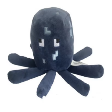 Jucarie Plush calamar 17 cm, pufos, pentru copii, albastru inchis Jucarie Plush calamar 17 cm, pufos, pentru copii, albastru inchis