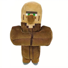 Muncitor de jucarie, VeliumCraft, 30 cm, pufos, maro
