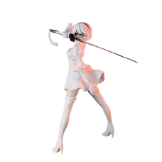Figurina Femeie luptator, VeliumCraft, 17 cm inaltime, cu sabie, eleganta, plastic