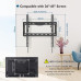 Suport TV de perete, Bontec, 26-65 inch (66-165cm), reglabil, otel, 55kg max, negru