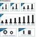 Set suruburi universale VESA pentru suporturi TV/monitor Bontec, 76 buc, 80 inch/203 cm max Set suruburi universale VESA pentru suporturi TV/monitor Bontec, 76 buc, 80 inch/203 cm max