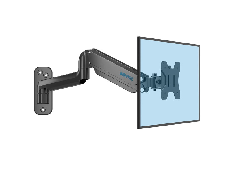 Suport monitor/TV de perete, Bontec, 13-42 inch -33-106cm, reglabil complet, metal, 8 kg max, negru