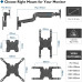 Suport monitor/TV de perete, Bontec, 13-42 inch -33-106cm, reglabil complet, metal, 8 kg max, negru