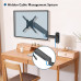 Suport monitor/TV de perete, Bontec, 13-42 inch -33-106cm, reglabil complet, metal, 8 kg max, negru