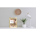 Tablou Canvas Personalizat tip colaj, VeliumCraft, 40x30 cm, personalizabil 90%, rama textura lemn, auriu, necesita 7 imagini