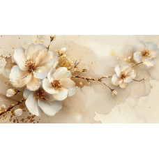 Tablou Canvas Magnolie Gold regala, 90 x 50 cm