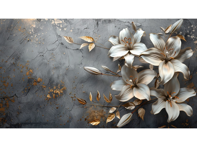 Tablou Canvas Magnolie in abstract, flori, soapta, 90 x 50 cm