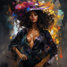 Tablou Canvas dormitor, living, Femeie, eleganta si stil, fashion 70 x 70 cm