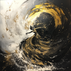 Tablou Canvas dormitor, living, Destin abstract 2, portal, mistic 45 x 45 cm