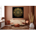 Tablou Canvas Mandala regala gold 19, zen, yin yang, pentru dormitor si living, 50 x 50 cm