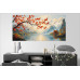 Tablou Canvas living, Peisaj in Japonia, pasari munti, rasarit, zen, padure, flori, natura 90 x 40 cm