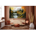 Tablou Canvas Cabana ideala 31, 70 x 50 cm, natura, peisaj, stil pictura, multicolor