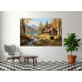 Tablou Canvas Cabana ideala 35, 80 x 50 cm, natura, peisaj, stil pictura, sasiu de lemn, panza de bumbac 90%, agatatoare invizibila