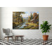 Tablou Canvas Cabana ideala 38, 80 x 50 cm, natura, peisaj, stil pictura, sasiu de lemn, panza de bumbac 90%, agatatoare invizibila