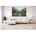 Tablou Canvas Cabana ideala 43, 80 x 60 cm, natura, peisaj, stil pictura, sasiu de lemn, panza de bumbac 90%, agatatoare invizibila