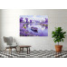 Tablou Canvas Lavanda in briza 2, 80 x 50 cm, natura, peisaj, stil pictura, sasiu de lemn, panza de bumbac 90%, agatatoare invizibila