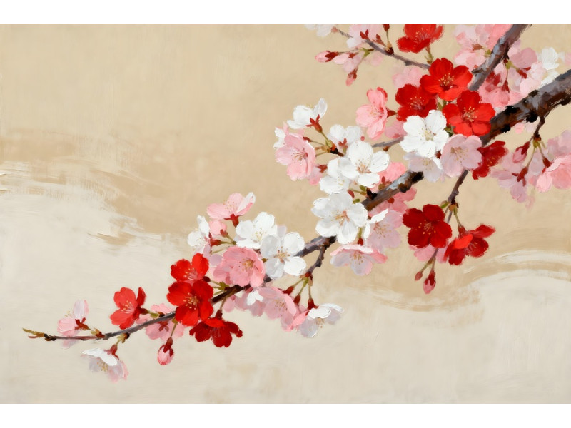 Tablou Canvas Sakura Blossom 1, 80 x 50 cm, natura, peisaj, stil pictura, sasiu de lemn, panza de bumbac 90%, agatatoare invizibila Tablou Canvas Sakura Blossom 1, 80 x 50 cm, natura, peisaj, stil pictura, sasiu de lemn, panza de bumbac 90%, agatatoare invizibila