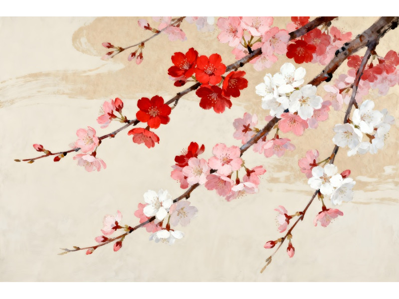 Tablou Canvas Sakura Blossom 2, 80 x 50 cm, natura, peisaj, stil pictura, sasiu de lemn, panza de bumbac 90%, agatatoare invizibila Tablou Canvas Sakura Blossom 2, 80 x 50 cm, natura, peisaj, stil pictura, sasiu de lemn, panza de bumbac 90%, agatatoare invizibila