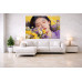 Tablou Canvas Serenitate feminina 3, flori, femeie, 80x50 cm, sasiu de lemn, panza de bumbac 90%, agatatoare invizibila