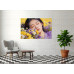 Tablou Canvas Serenitate feminina 3, flori, femeie, 80x50 cm, sasiu de lemn, panza de bumbac 90%, agatatoare invizibila