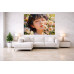 Tablou Canvas Serenitate feminina 10, flori, femeie, 80x50 cm, sasiu de lemn, panza de bumbac 90%, agatatoare invizibila