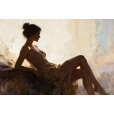 Tablou Canvas Nud senzual 2, femeie, print stil pictura 80x50 cm, sasiu de lemn, panza de bumbac 90%, agatatoare invizibila