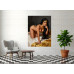 Tablou Canvas Nud Exotic 4, femeie, senzual print stil pictura 80x60 cm, sasiu de lemn, panza de bumbac 90%, agatatoare invizibila