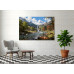 Tablou Canvas Cabana ideala 47, 80 x 50 cm, natura, peisaj, stil pictura, sasiu de lemn, panza de bumbac 90%, agatatoare invizibila